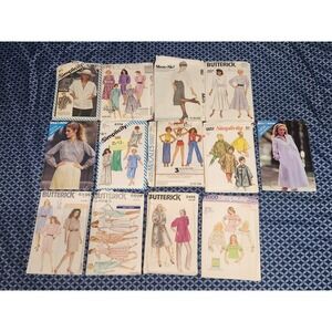 Vtg Lot of (13) CUT Women's Sz 8-10-12 Simplicity,McCalls Sewing Patterns